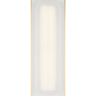Visual Comfort Milley 13 wall sconce in polished nickel for upscale residential interiors with rectangular glass shade