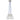  Mina 3-Light Pendant - Close-up of Crystal Detail and Nickel Finish, Blue cord