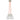 Satin Nickel Mina Pendant Chandelier - 3 Light Modern Fixture, Nickel and Crystal with Orange Cord