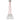Nickel Mina Chandelier - 3 lamp contemporary lighting with integrated LED lamps, Red Cord