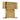Commercial 12" natural brass LED lamp with alabaster shade for hospitality settings.