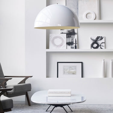 Visual Comfort Powell Street pendant with G40 LED or E26 bulb option for flexible lighting needs