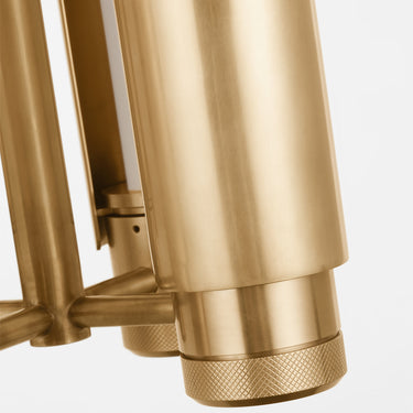Capa 24 inch LED pendant, antique brass, modern entryway lighting with warm 3000K-1800K dim.