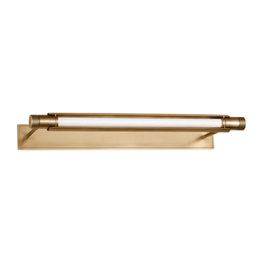 Modern brass Capa 36 Extended LED Picture Light for Oversized Art