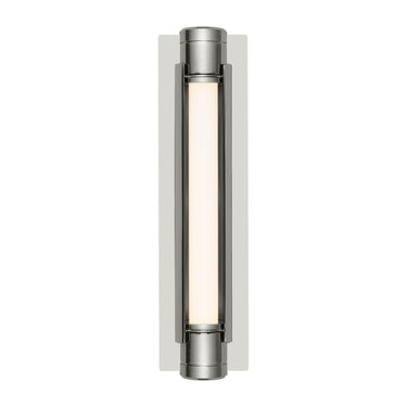 Contemporary 18 Inch Hardwired Vanity Light, Minimalist Wall Sconce, Polished Nickel