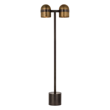 Integrated dimmable LED brass floor lamp with 3-step touch control for living room and bedroom lighting