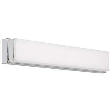 Visual Comfort Sage 25 inch wall-mounted LED vanity light in chrome finish for commercial spaces