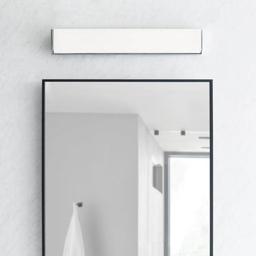Sage LED wall light 25 inch by Visual Comfort in chrome for luxury bathroom vanity installations