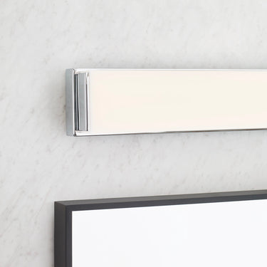 Visual Comfort Sage 25 inch chrome bathroom light fixture for residential and commercial walls
