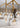 Branch Style Double Chandelier with Clear Glass and Brass for Contemporary Dining Areas