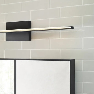 Span 36 edge-lit bath light in a calm, modern bathroom