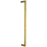 Modern wall sconce in natural brass finish with integrated LED lighting for residential or commercial interiors
