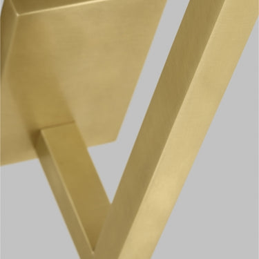 Sleek vertical brass wall light for modern homes and professional commercial environments