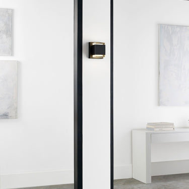 Visual Comfort Voto LED outdoor sconce for modern home and retail storefronts