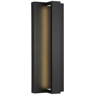 Slim-profile ADA-compliant LED exterior wall sconce for contemporary home and building exteriors