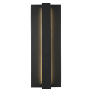 Wet-rated IP65 LED wall light for outdoor walkways, patios, and commercial building entrances
