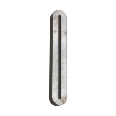 30-inch contemporary bronze LED wall light; commercial hallway fixture.