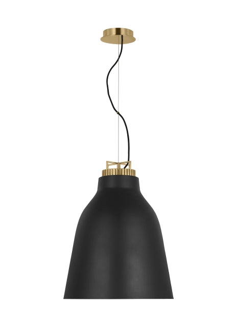 Forge Large Tall Pendant Light | Black Vintage Light