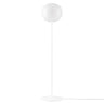 Volum floor lamp by Lodes in glossy white blown glass with modern LED lighting