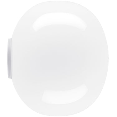Glossy white spherical wall lamp Volum for soft indirect lighting