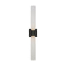 Volver double wall sconce large with integrated LED bromze finish for modern bedroom or hotel hallway lighting