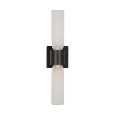 Visual Comfort Kelly Wearstler Volver double light wall fixture with integrated dimmable LED for dining room or office