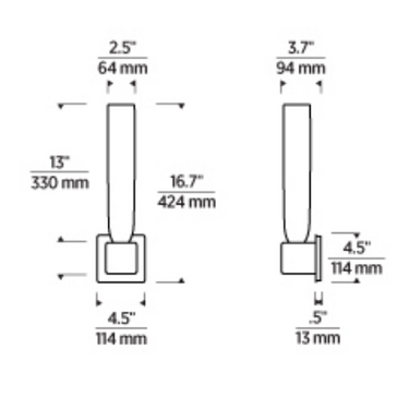 Visual Comfort Volver single wall sconce ADA compliant slim LED fixture for hotels and residential spaces