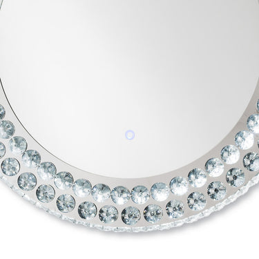 Nova of California Sunburst 36 Round Wall Mirror Set of 2 Brushed Nickel