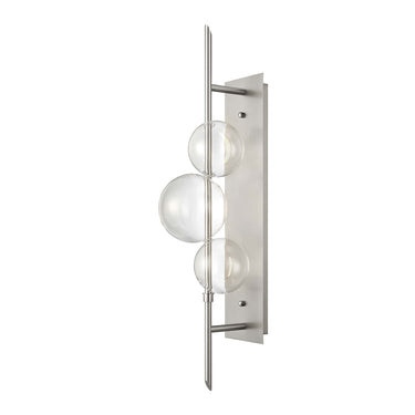 Finesse Decor Aluminum and Glass Wall Lamp Satin Nickel