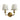 House of Troy Double brushed brass sconce with curved arm and white swirl glass