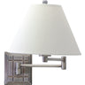 House of Troy Wall Swing Arm Lamp in Antique Silver