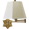 House of Troy Wall Swing Arm Lamp in Antique Brass