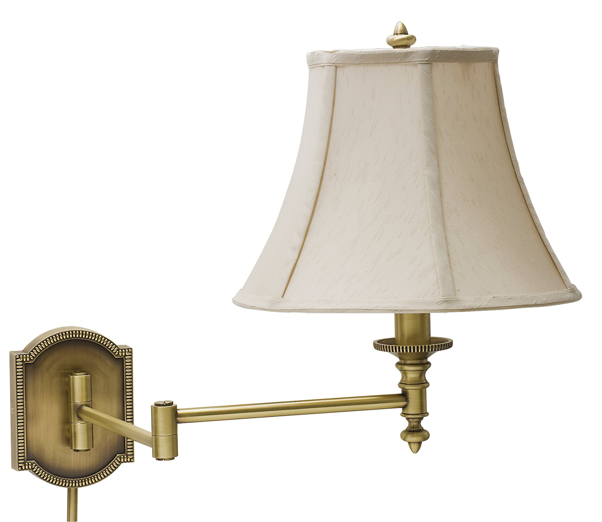 House of Troy Wall Swing Arm Lamp in Antique Brass WS761-AB