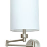 House of Troy Wall Swing Arm Lamp in Satin Nickel
