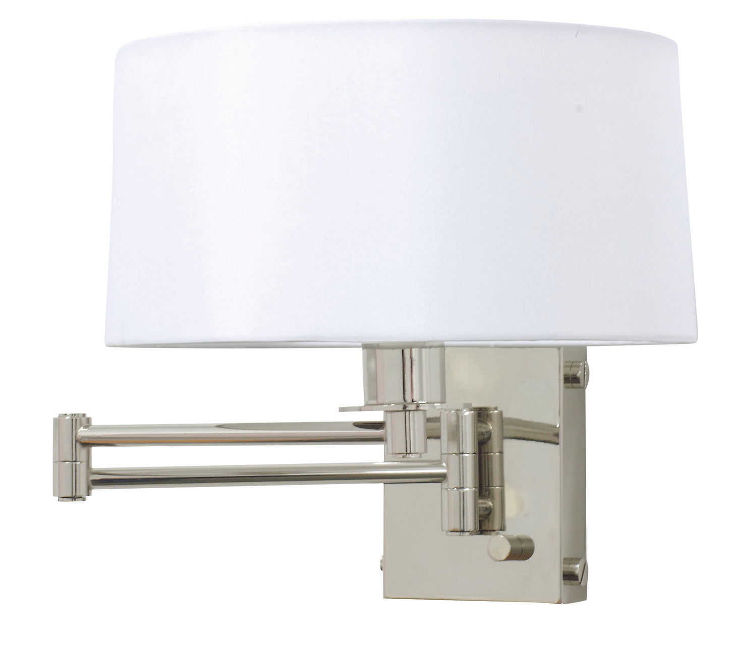 House of Troy Wall Swing Lamp in Polished Nickel with Full Range Dimmer WS776-PN