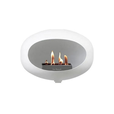 Dome Wall White Fireplace by LE FEU