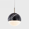Viso Wandering Star marble and glass pendant in Black Marble, 4.3 in, product photo