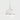 Viso Wandering Star marble and glass pendant in Matte Carrara, 6 in, product photo
