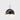 Viso Wandering Star marble and glass pendant in Black Marble, 6 in, product photo