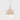 Viso Wandering Star marble and glass pendant in Travertino, 6 in, product photo