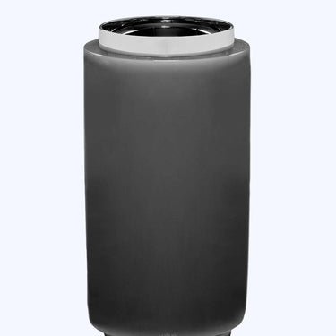 Aro Wastebasket Graphite by Vallvé, detail