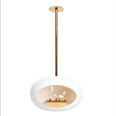 Dome White Sky Fireplace by LE FEU