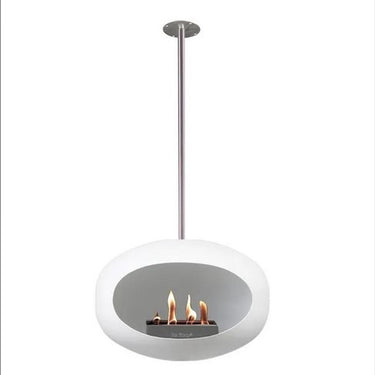 Dome White Sky Fireplace by LE FEU