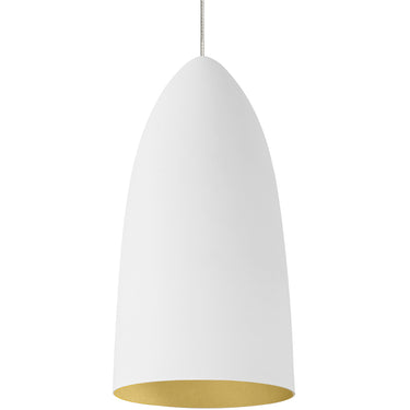Rubberized White/Gold Signal Mini by Visual Comfort, detail