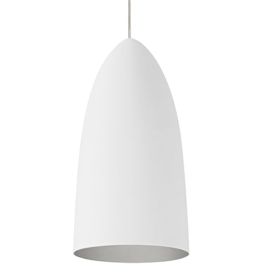 Rubberized White/Platinum Signal Mini by Visual Comfort, from another angle