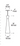 Line drawing of Windsor pendant light by Visual Comfort showing dimensions and tapered modern design