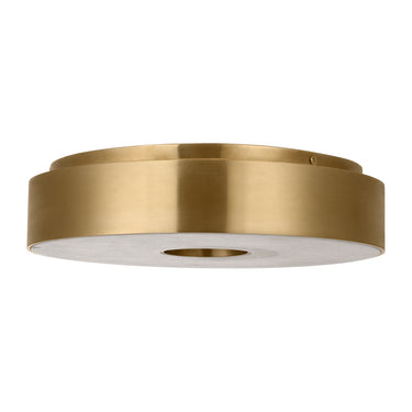 Dimmable Wyllis 12" Hand Rubbed Antique Brass LED fixture for sophisticated residential decor. 