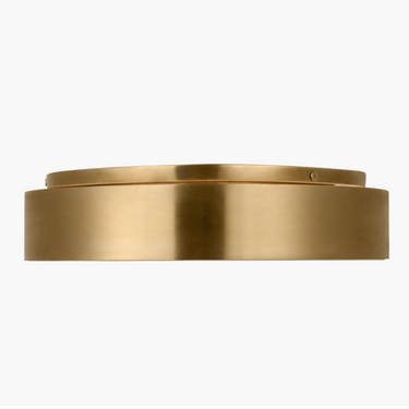 Sleek 12" Wyllis Antique Brass LED lighting, excellent for upscale residential projects.