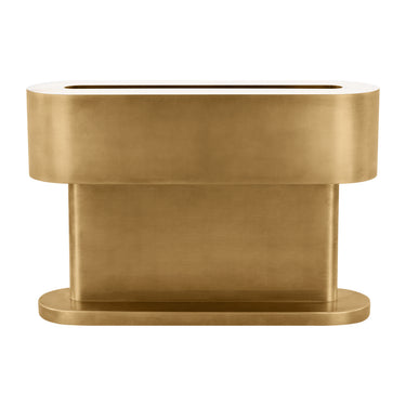 Wyllis Small Table Lamp Natural Brass finish, alabaster diffuser, modern accent lamp