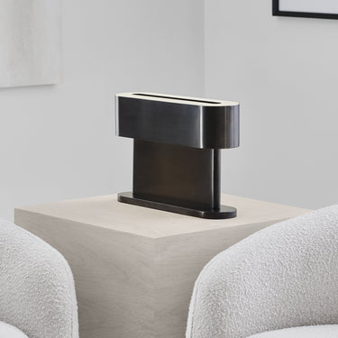 Wyllis Small Table Lamp Dark Bronze finish, warm 2700K LED integrated lighting